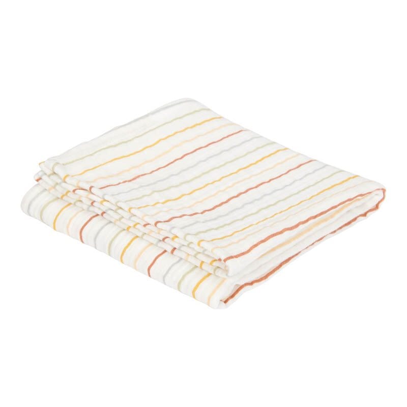 Musselina swaddle 120 cm vintage stripes Muslin Little Dutch