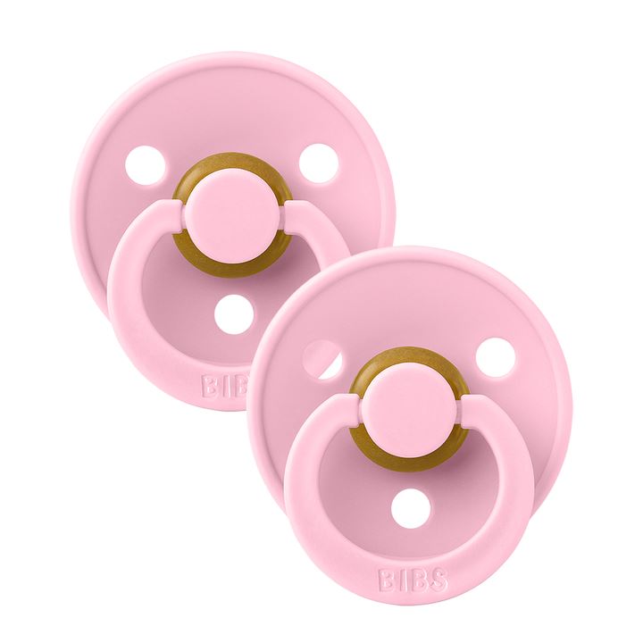 BIBS colour 2-pack pacifier baby pink Pacifier BIBS