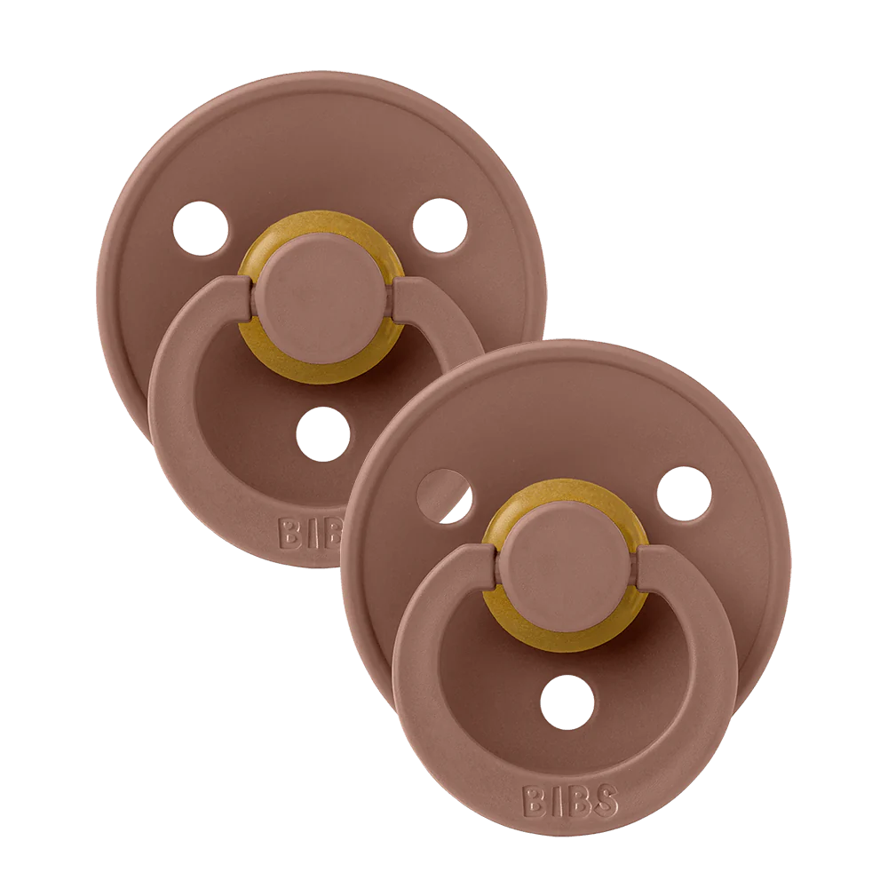 2 chupetas redondas BIBS Colour woodchuck