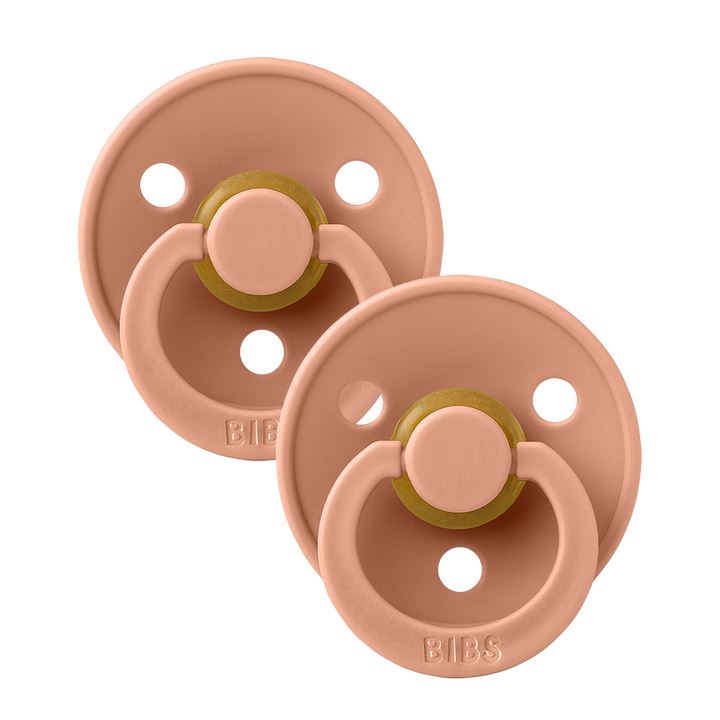 BIBS colour 2-pack pacifier peach | peach Pacifier BIBS