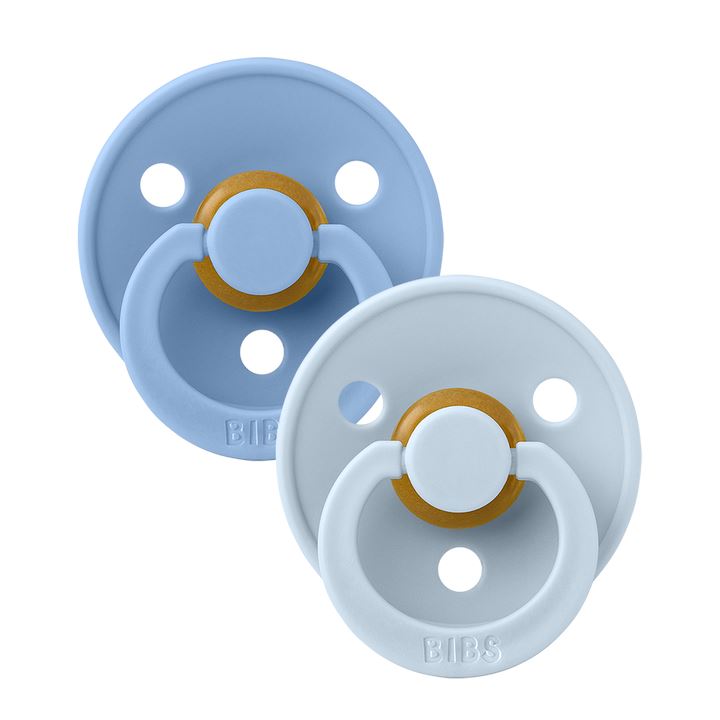 BIBS colour 2-pack pacifier sky blue | baby blue Pacifier BIBS