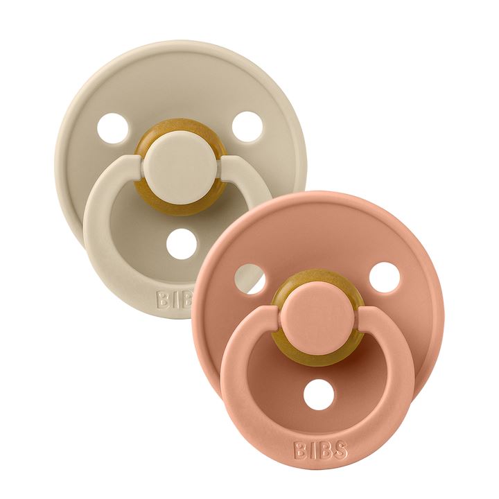 BIBS colour 2-pack pacifier vanilla | peach Pacifier BIBS