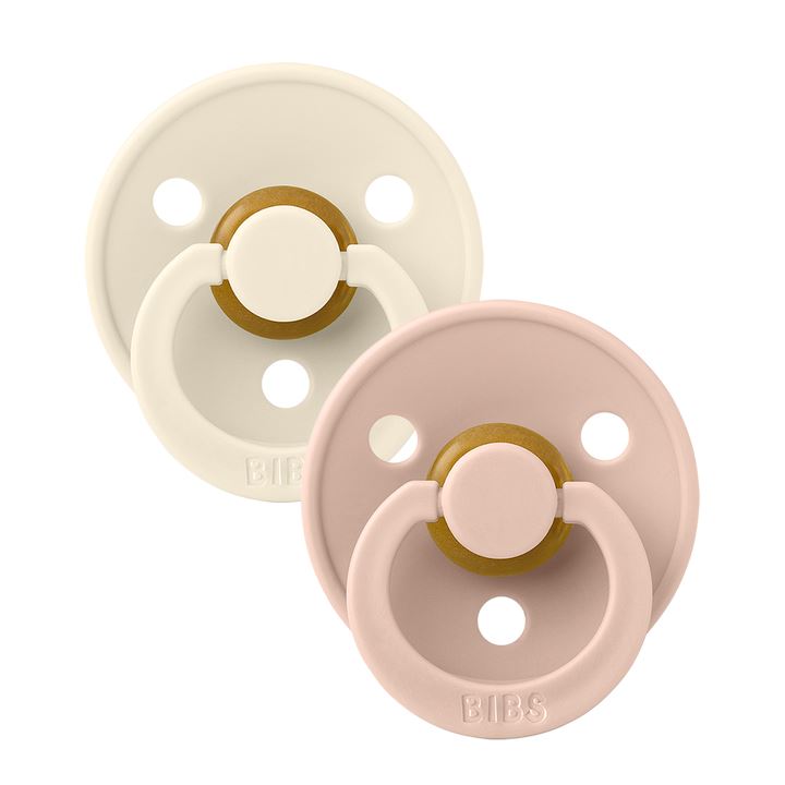 BIBS colour 2-pack pacifier ivory | blush Pacifier BIBS
