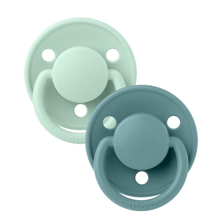 2-pack Bibs De Lux nordic mint | island sea one size Pacifier BIBS