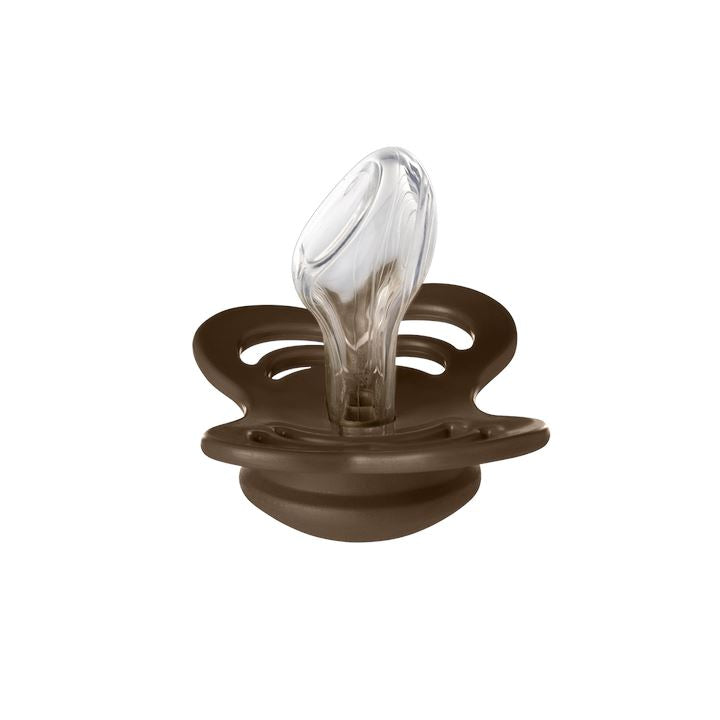 2 chupetas anatómicas silicone BIBS Couture vanilla | mocha