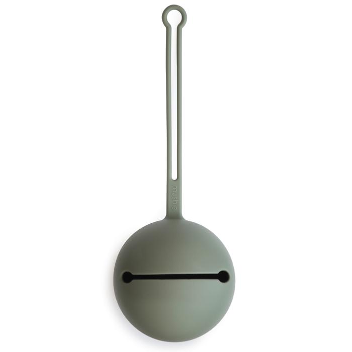 Silicone pacifier holder case dried thyme mushie pacifier case mushie