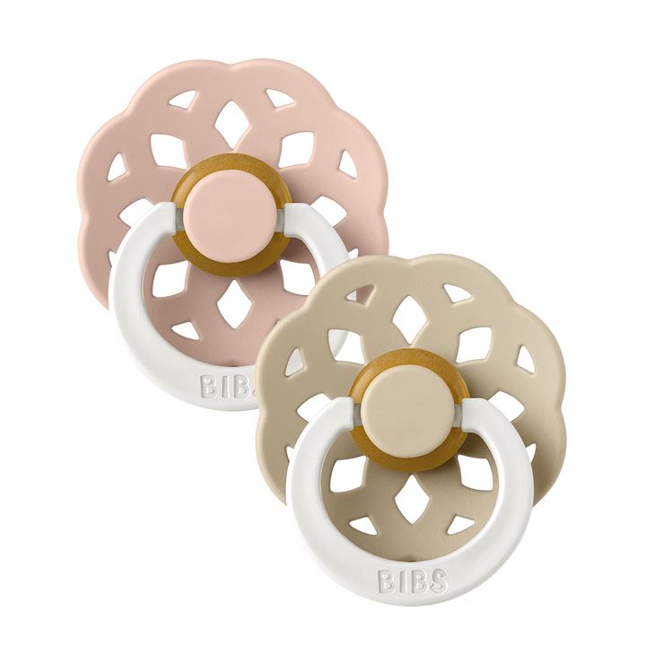 BIBS pacifier 2-pack Boheme NIGHT blush | vanilla Pacifier BIBS