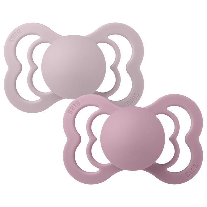 2-pack BIBS Supreme pacifier silicone heather | lilac Pacifier BIBS
