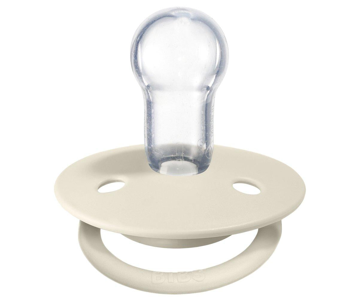 2-pack Bibs De Lux ivory | blush one size Pacifier BIBS