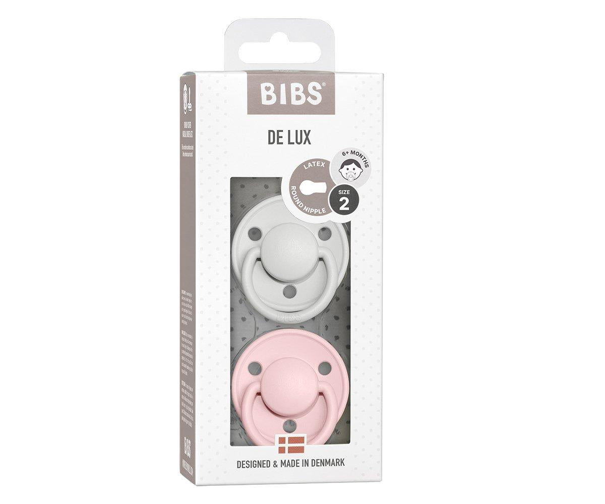 2-pack Bibs De Lux haze | blossom Pacifier Bibs