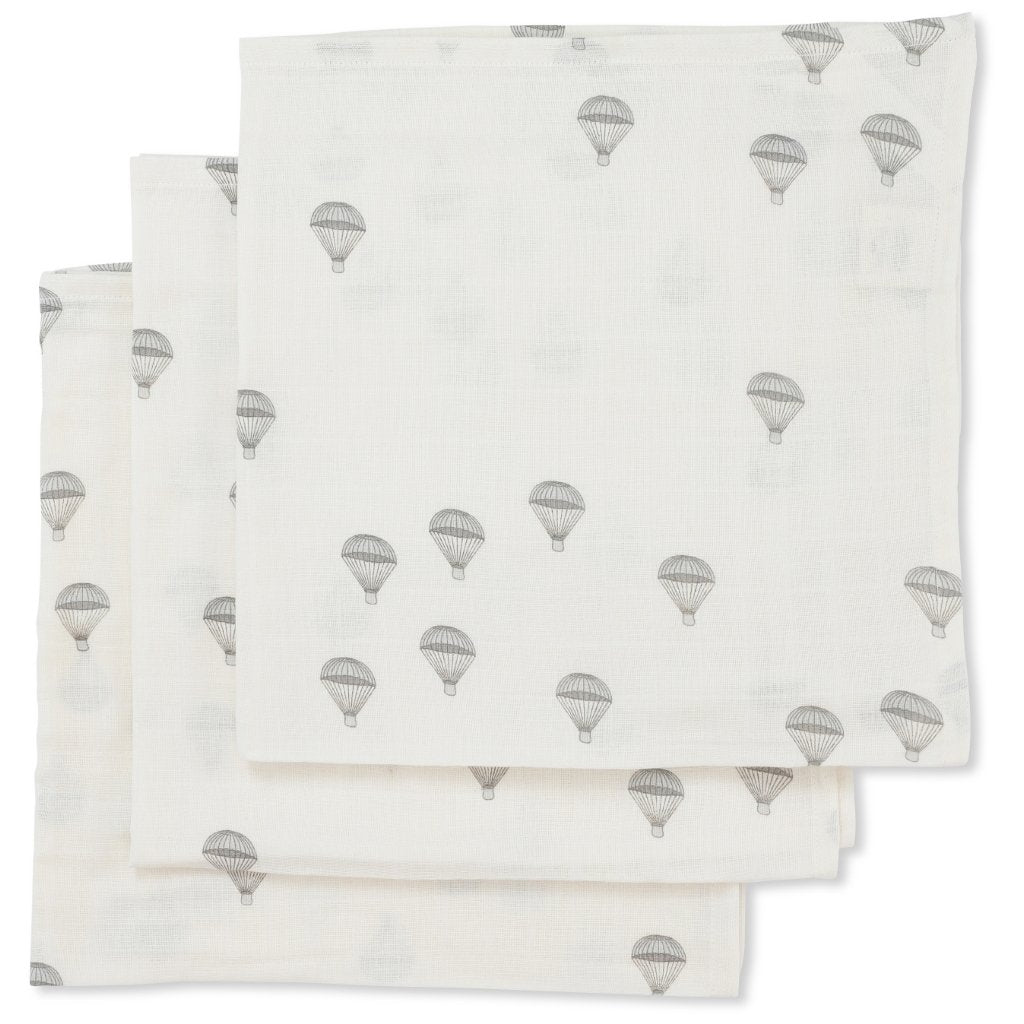 3 pack muslin cloth - parachute Konges sløjd Muslin Konges sløjd