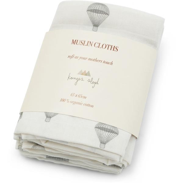 3 pack muslin cloth - parachute Konges sløjd Muslin Konges sløjd