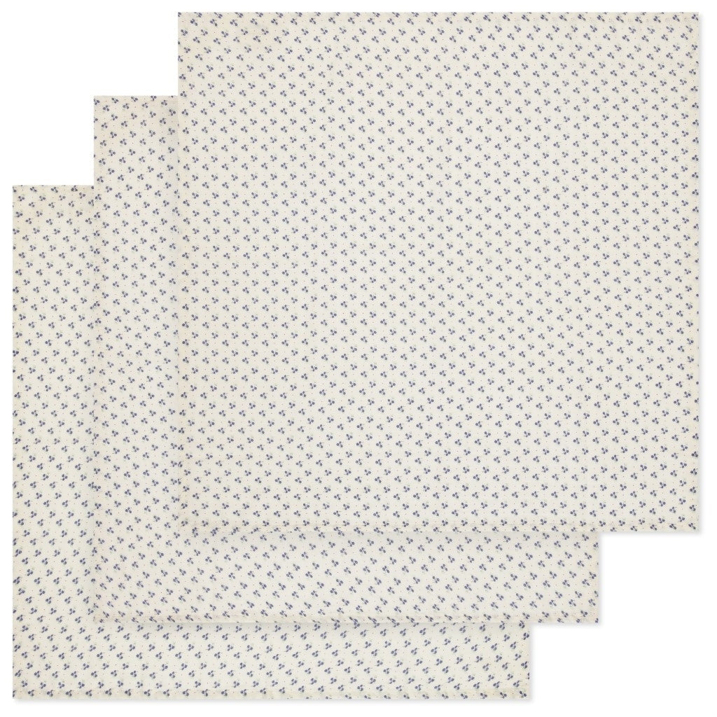 3 pack muslin cloth - blue bell Konges sløjd Muslin Konges sløjd