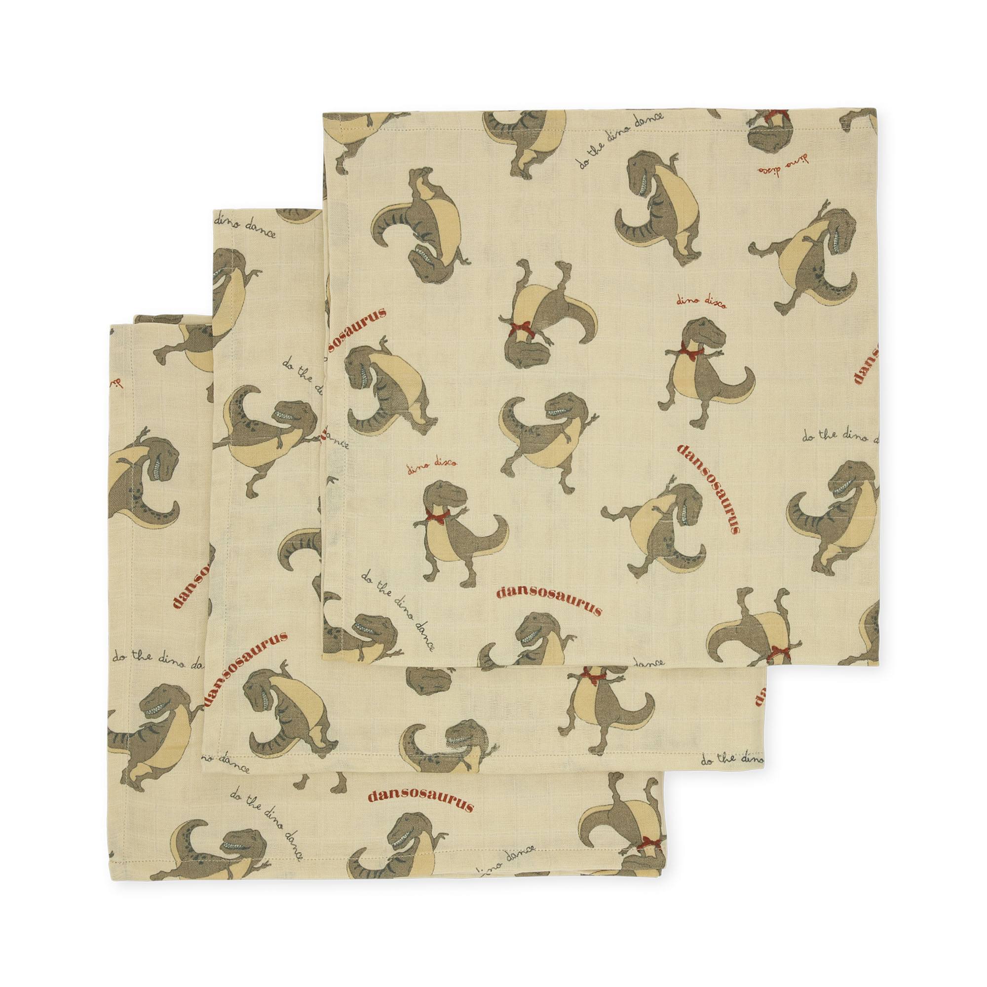 3 musselinas dansosaurus Muslin Konges sløjd