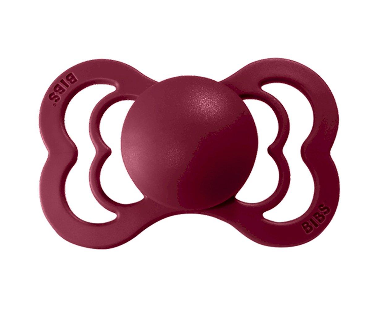 2-pack BIBS Supreme pacifier silicone coral | ruby Pacifier BIBS