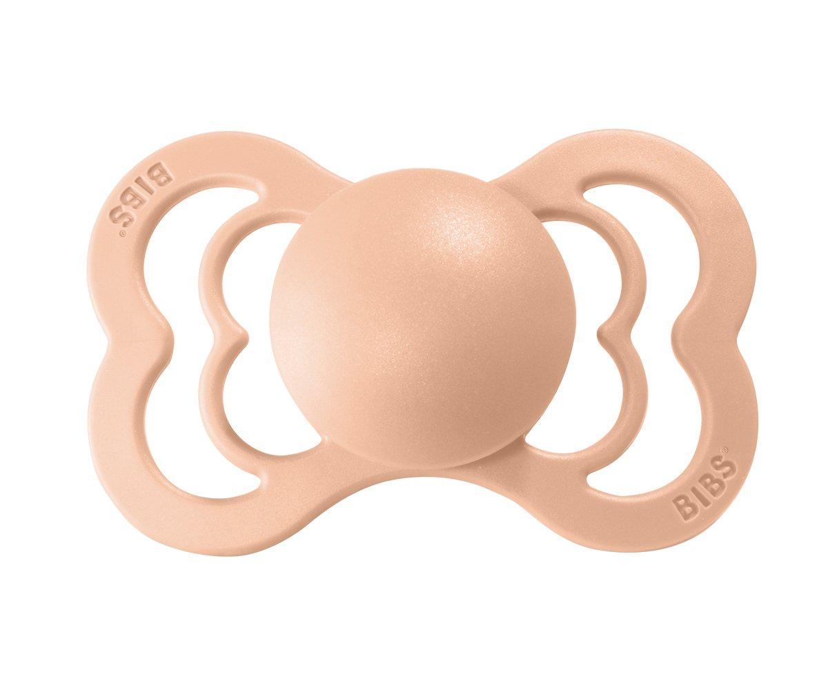 2-pack BIBS Supreme pacifier silicone peach sunset | sunshine Pacifier BIBS