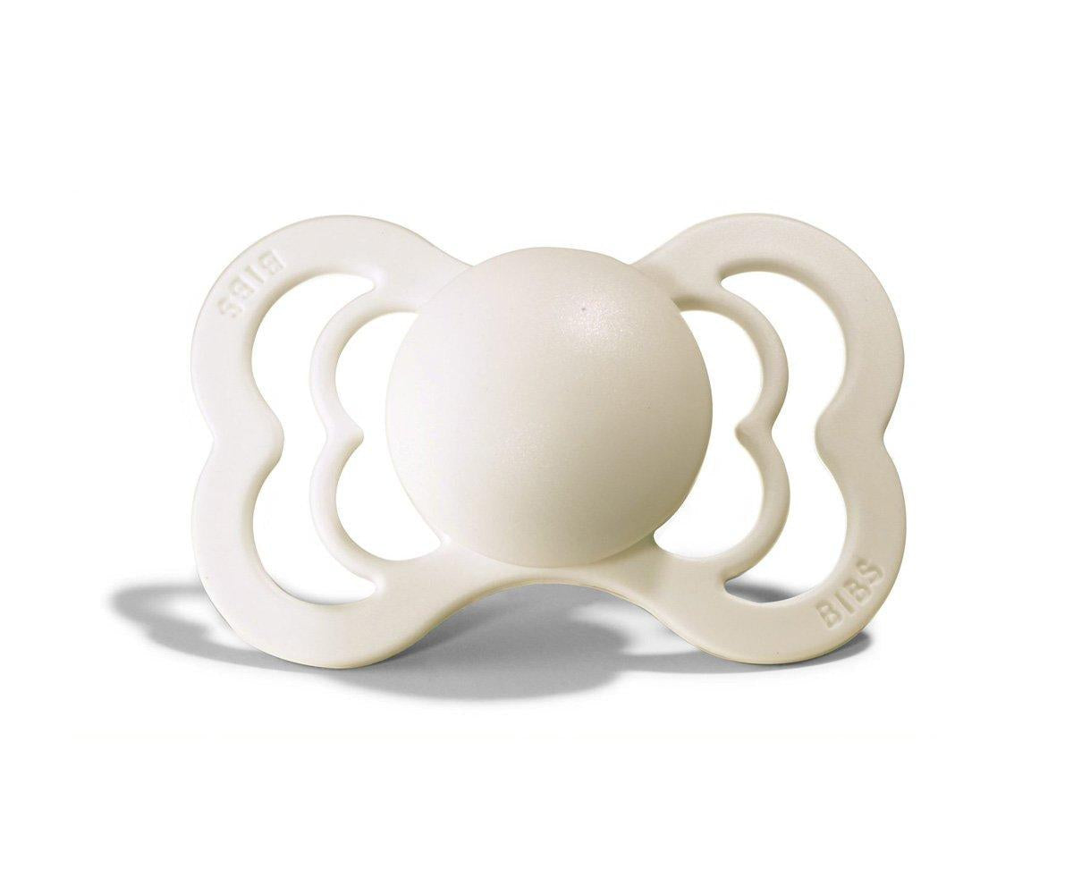 2-pack Bibs supreme pacifier silicone blush + ivory Pacifier BIBS