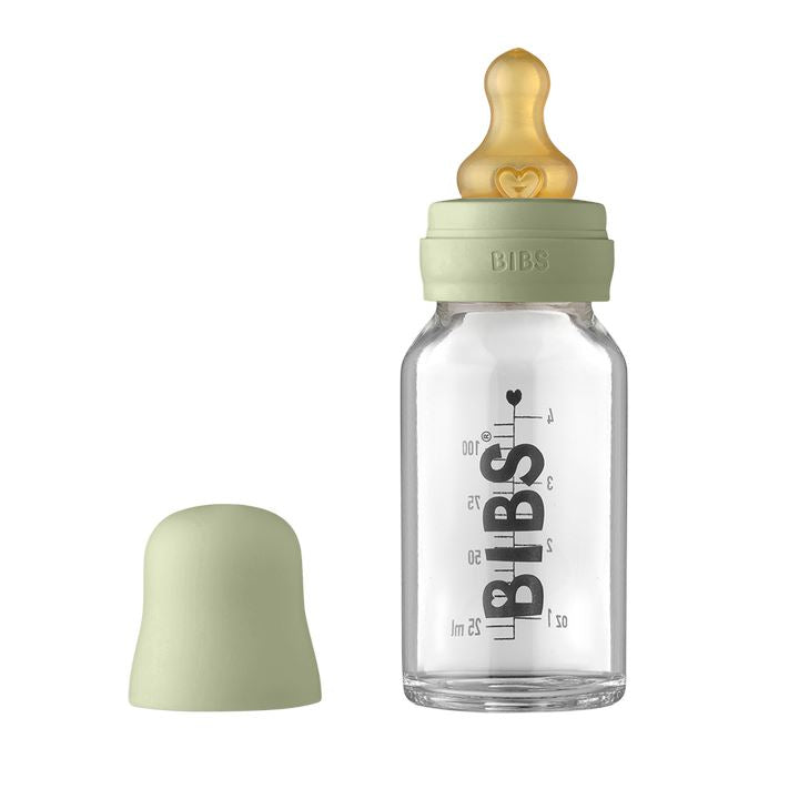 Biberão de vidro 110 ml + conjunto sage BIBS Biberão BIBS