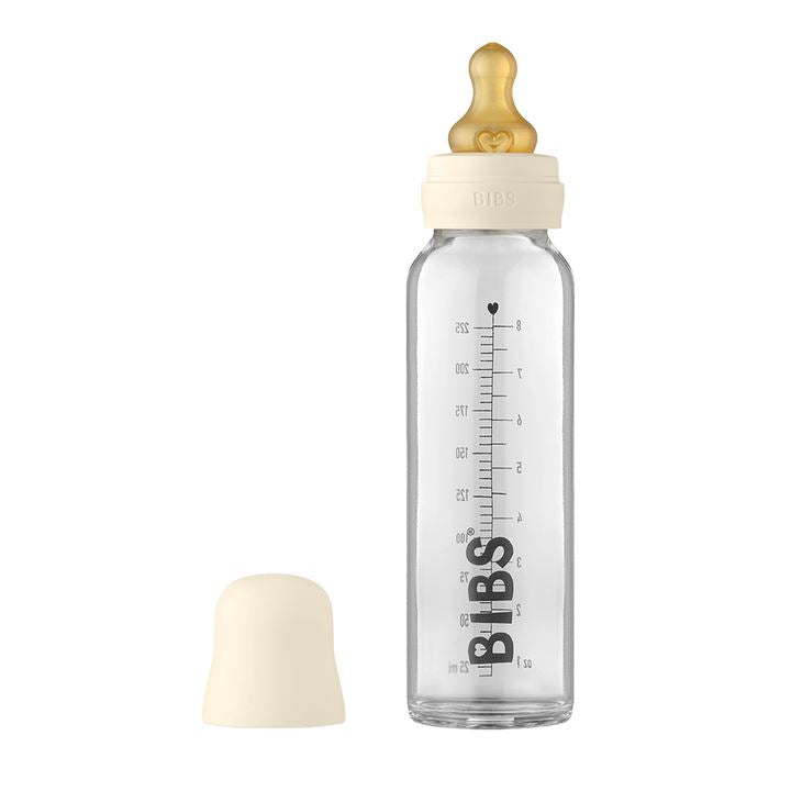 Biberão de vidro 225 ml + conjunto ivory BIBS Biberão Bibs