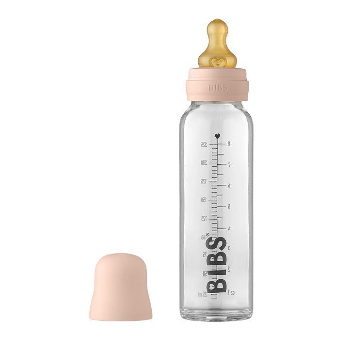 Biberão de vidro 225 ml + conjunto blush BIBS Biberão BIBS