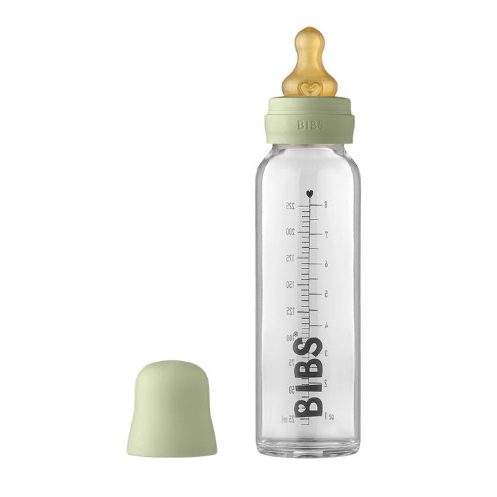 Biberão de vidro 225 ml + conjunto sage BIBS Biberão Bibs