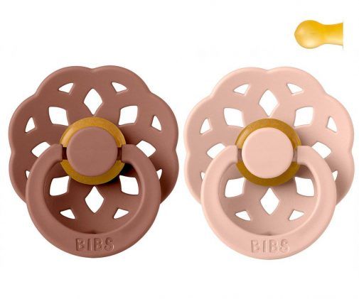 BIBS pacifier 2-pack Boheme woodchuck blush Pacifier BIBS