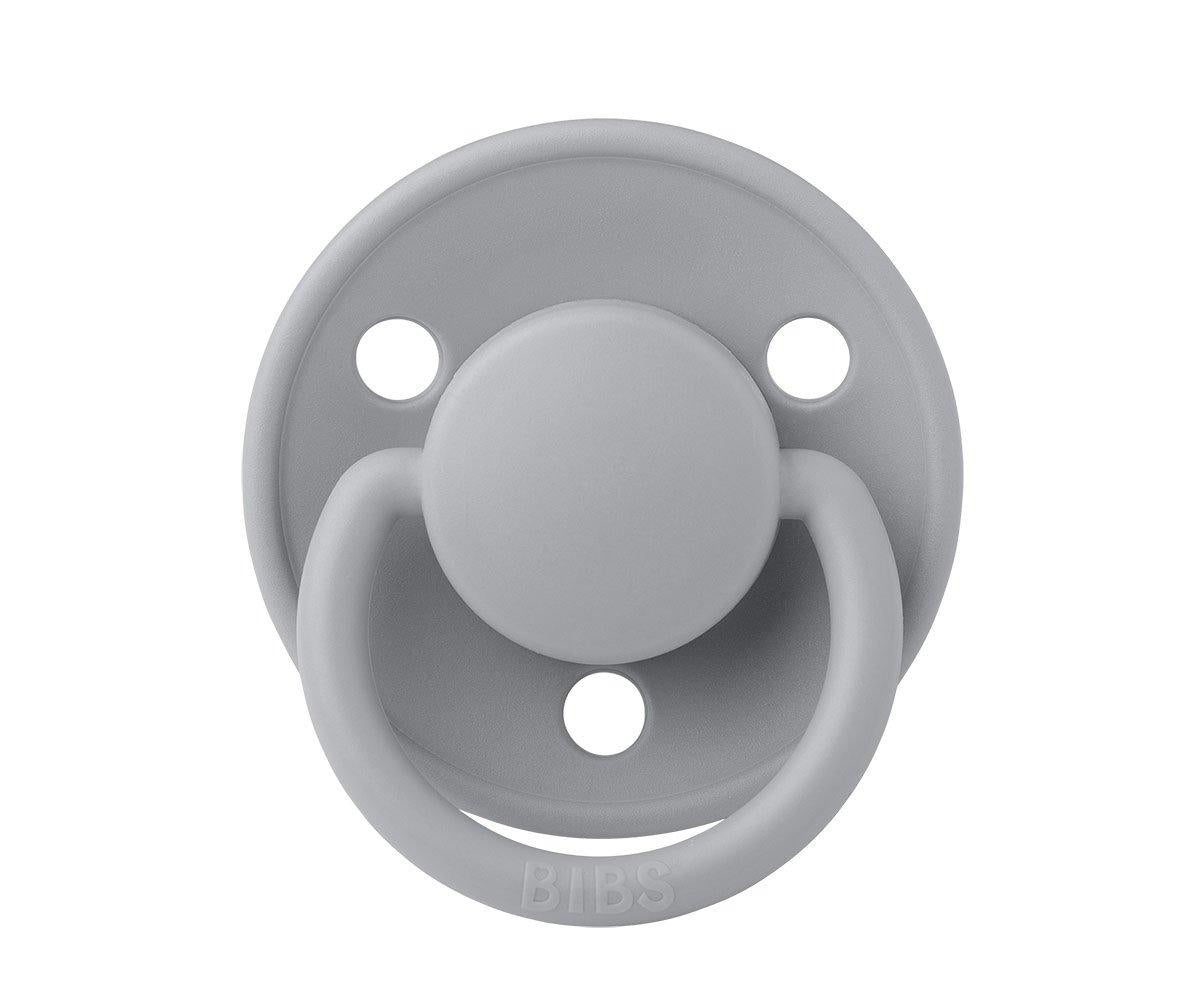 2-pack Bibs De Lux cloud | steel blue one size Pacifier BIBS