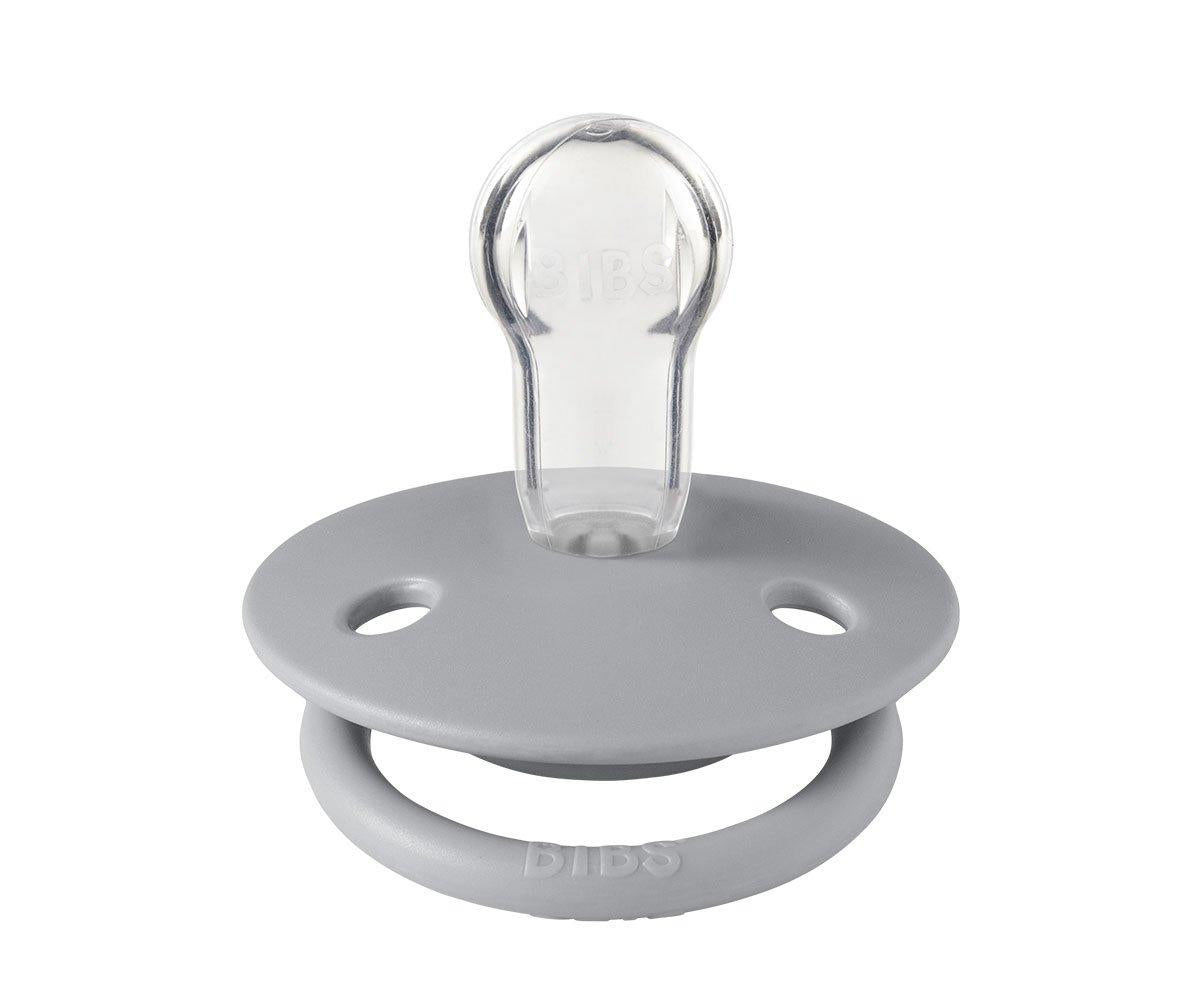 2-pack Bibs De Lux cloud | steel blue one size Pacifier BIBS