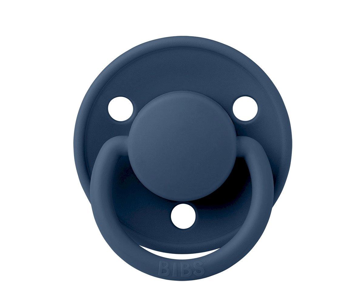 2-pack Bibs De Lux cloud | steel blue one size Pacifier BIBS