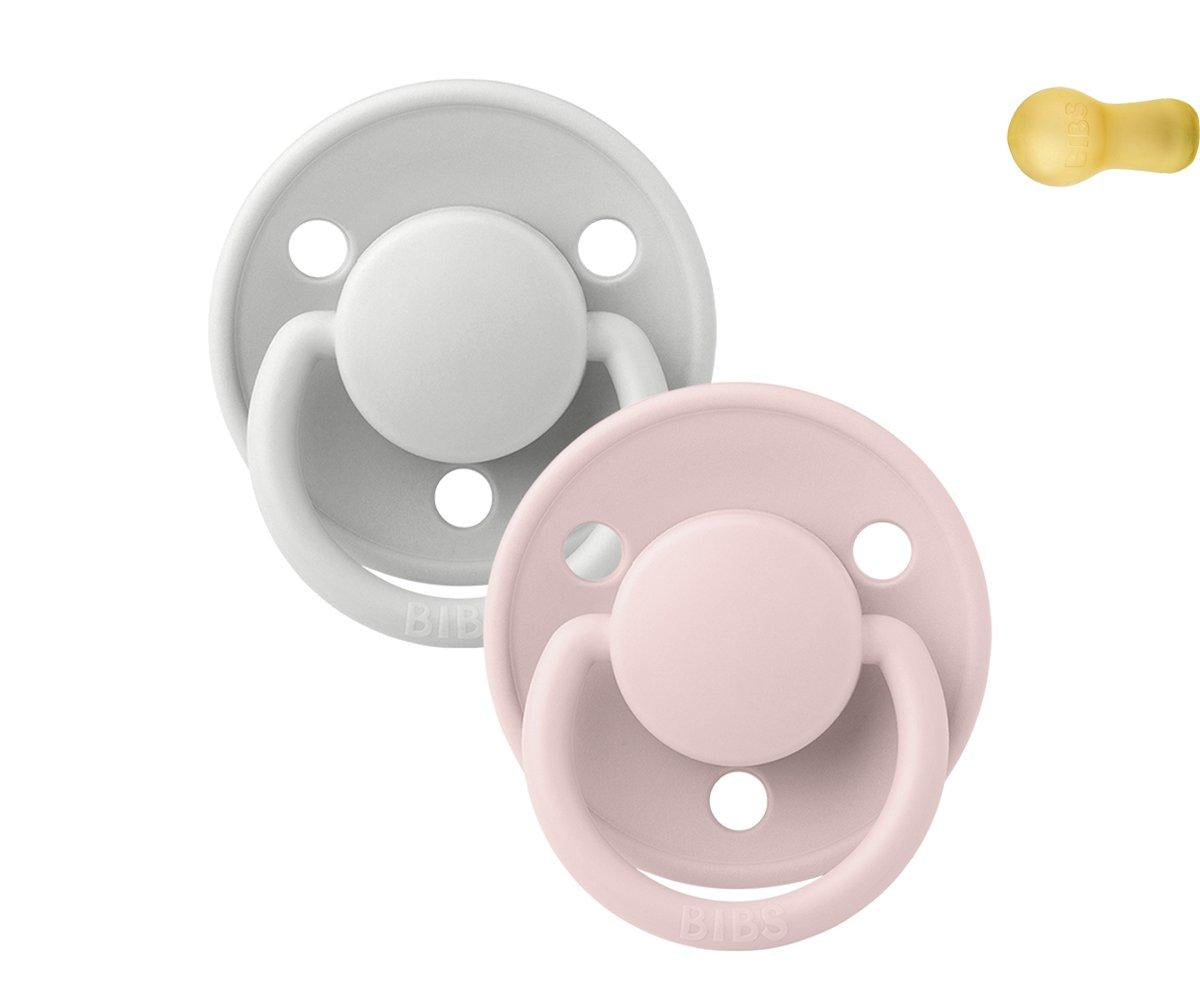 2-pack Bibs De Lux haze | blossom Pacifier Bibs
