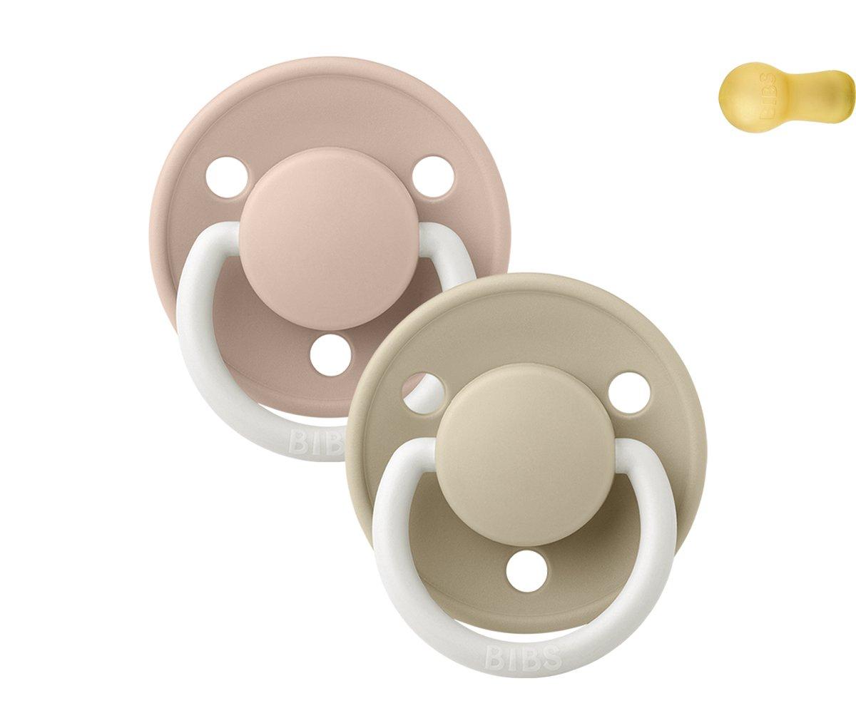 2-pack Bibs De Lux NIGHT vanilla blush Pacifier Bibs