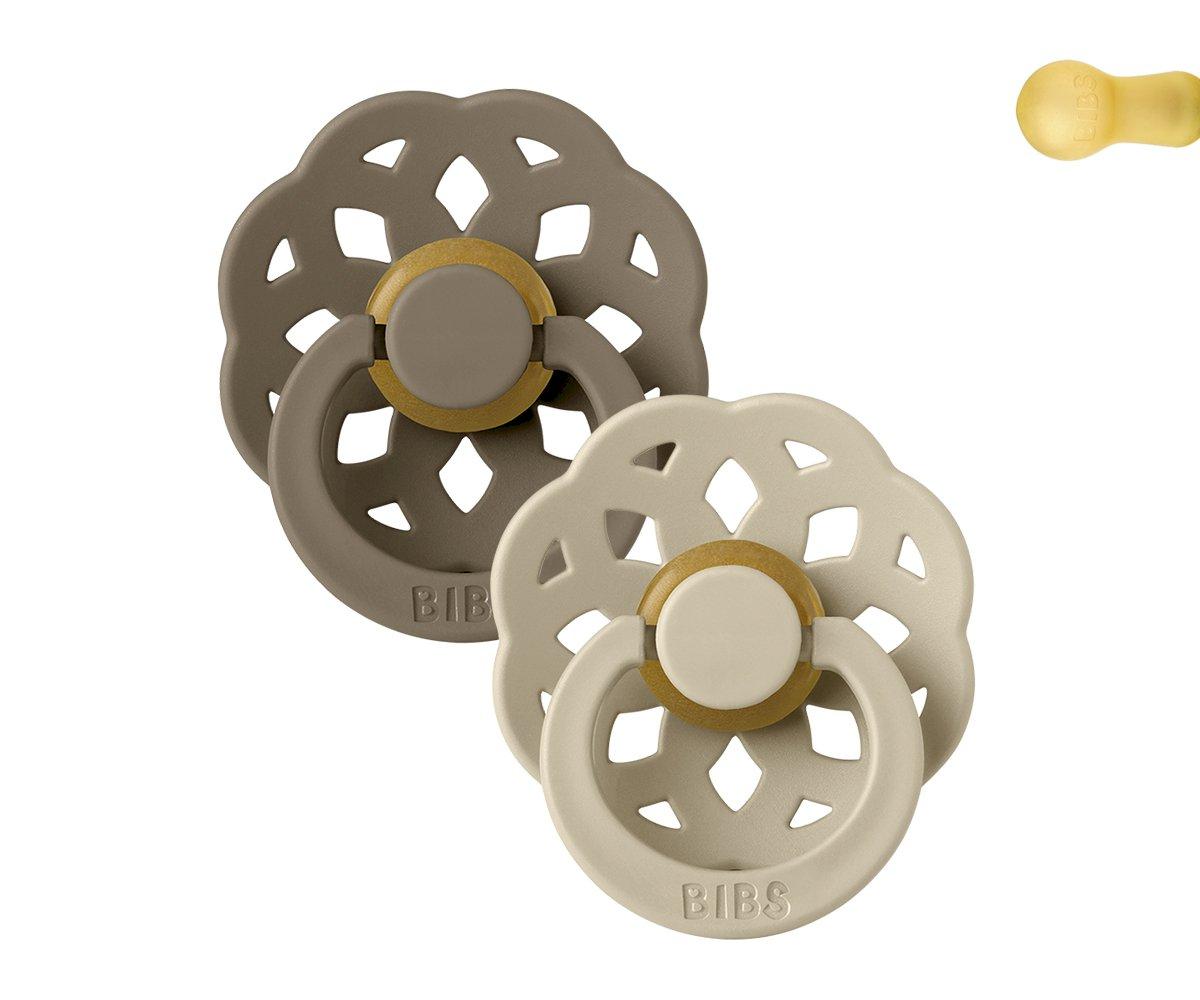 BIBS pacifier 2-pack Boheme vanilla dark oak Pacifier BIBS