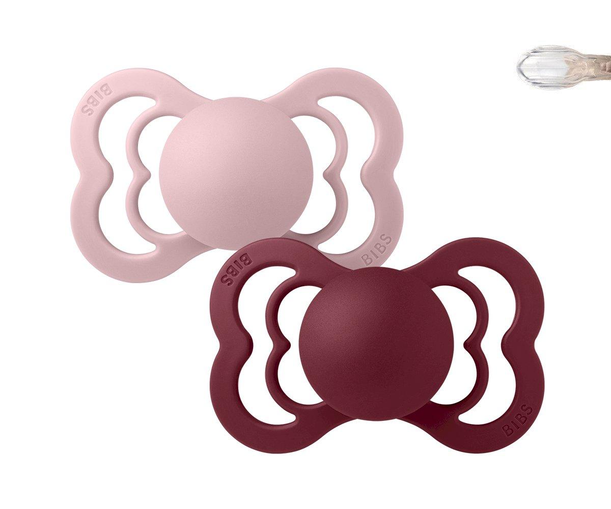2-pack BIBS Supreme pacifier silicone plum | elderberry Pacifier BIBS