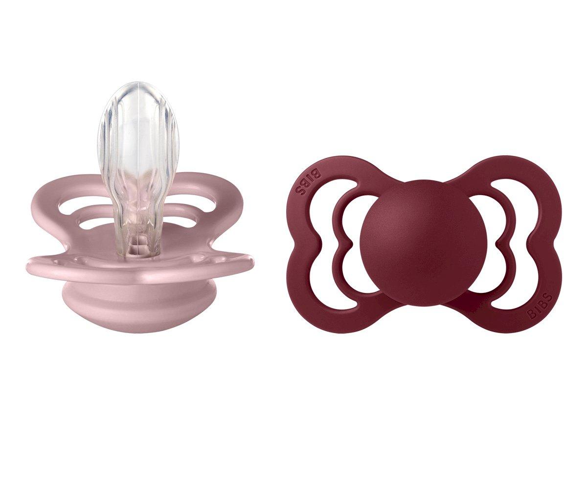 2-pack BIBS Supreme pacifier silicone plum | elderberry Pacifier BIBS