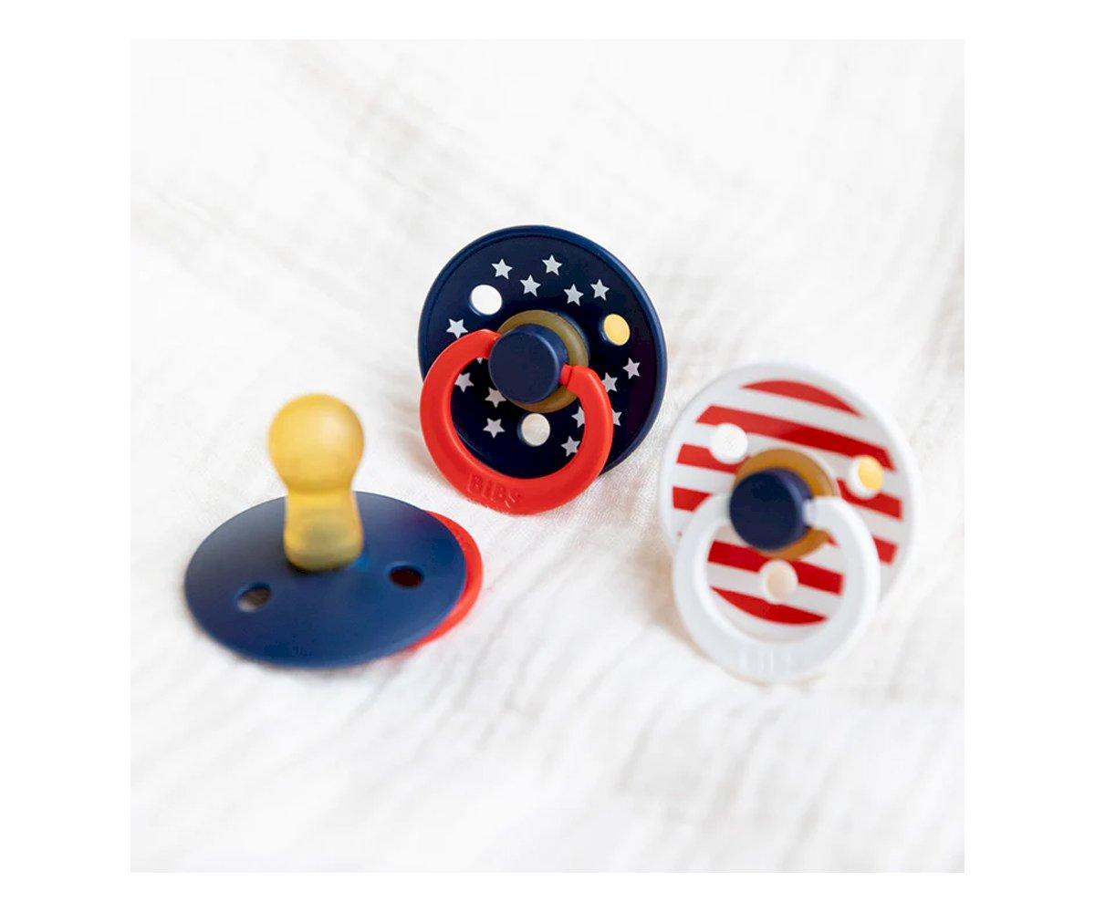 BIBS pacifier 2-pack baby stars & stripes Pacifier BIBS