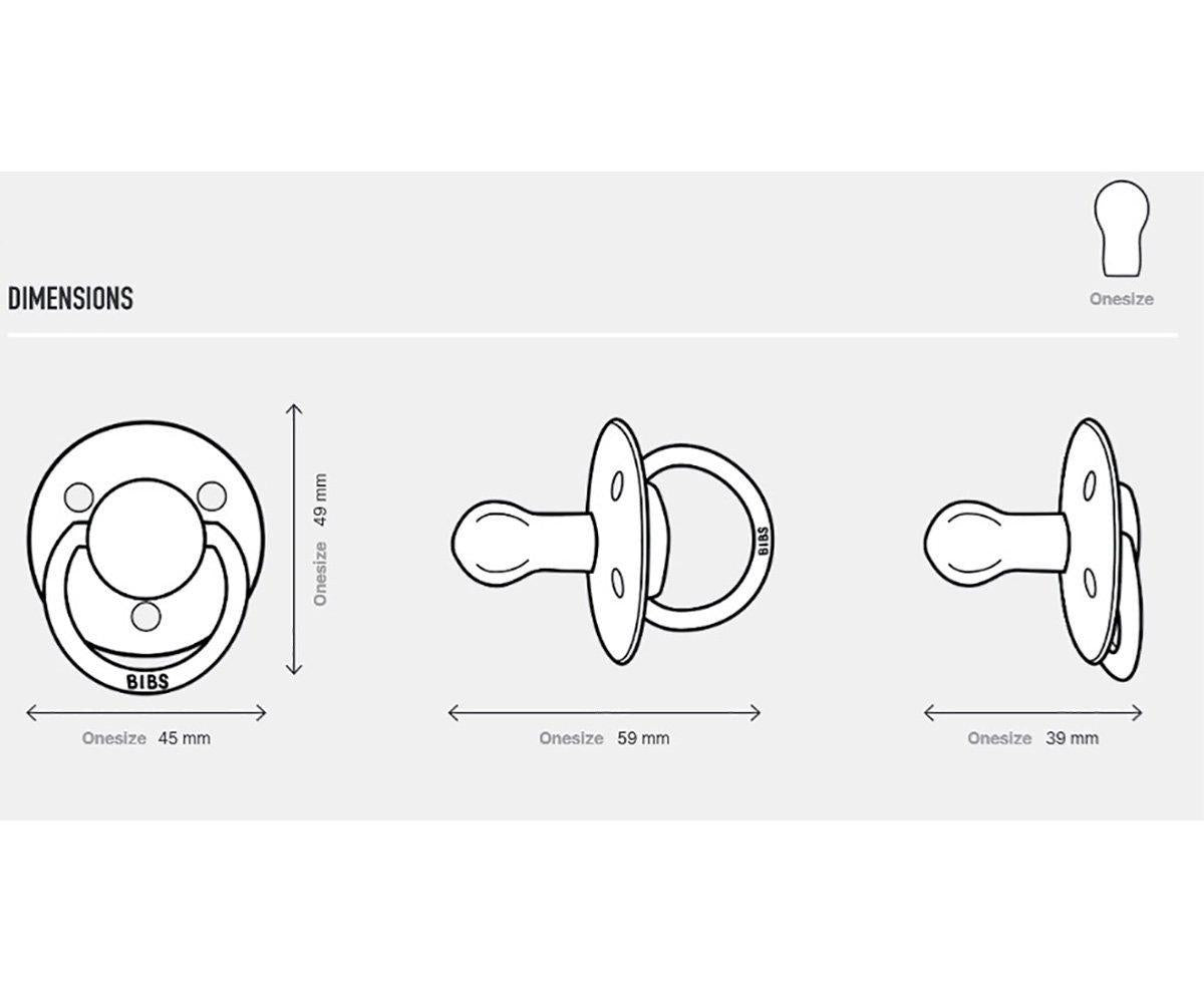 2-pack BIBS De Lux tie dye white | forest lake Pacifier BIBS