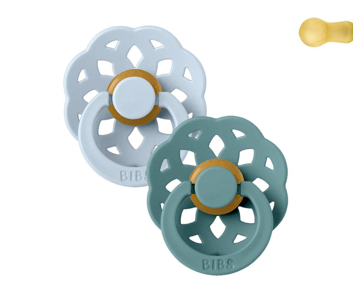 BIBS pacifier 2-pack Boheme baby blue | island sea Pacifier BIBS