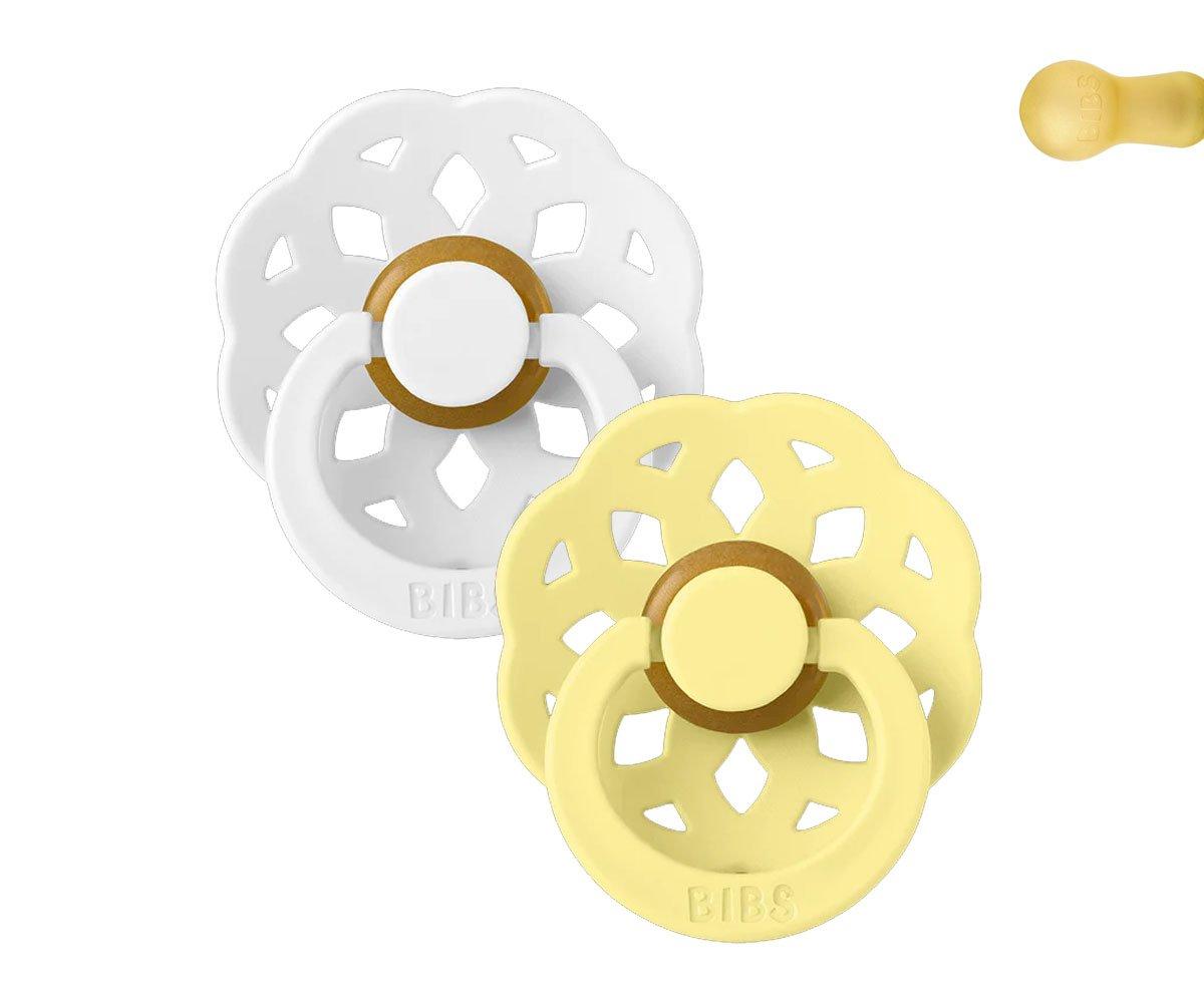 BIBS pacifier 2-pack Boheme white | sunshine Pacifier BIBS