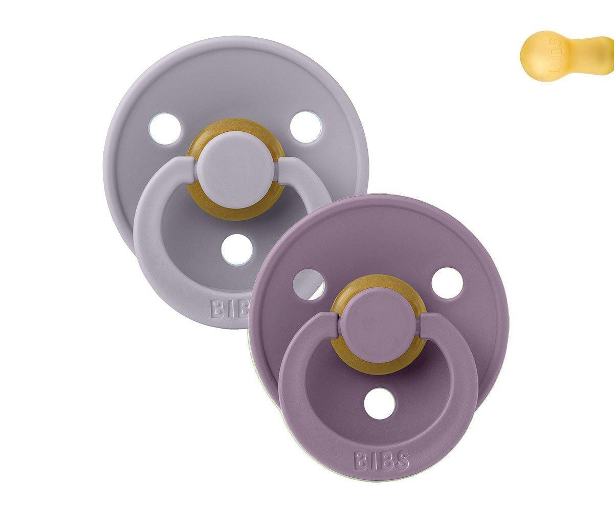 BIBS pacifier 2-pack fossil grey | mauve Pacifier BIBS