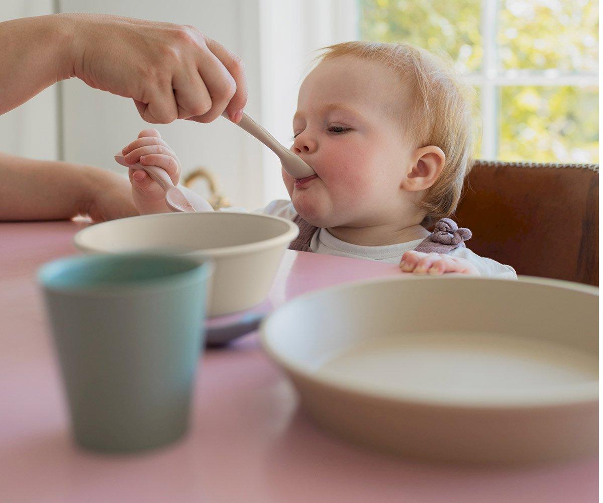Prato e taça BIBS vanilla dinnerware BIBS