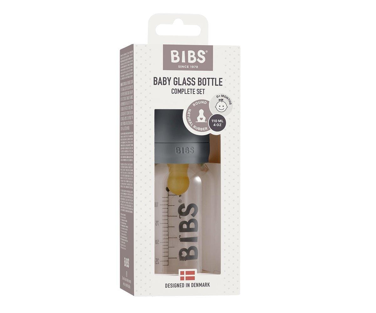 Biberão de vidro 110 ml + conjunto iron BIBS Biberão BIBS