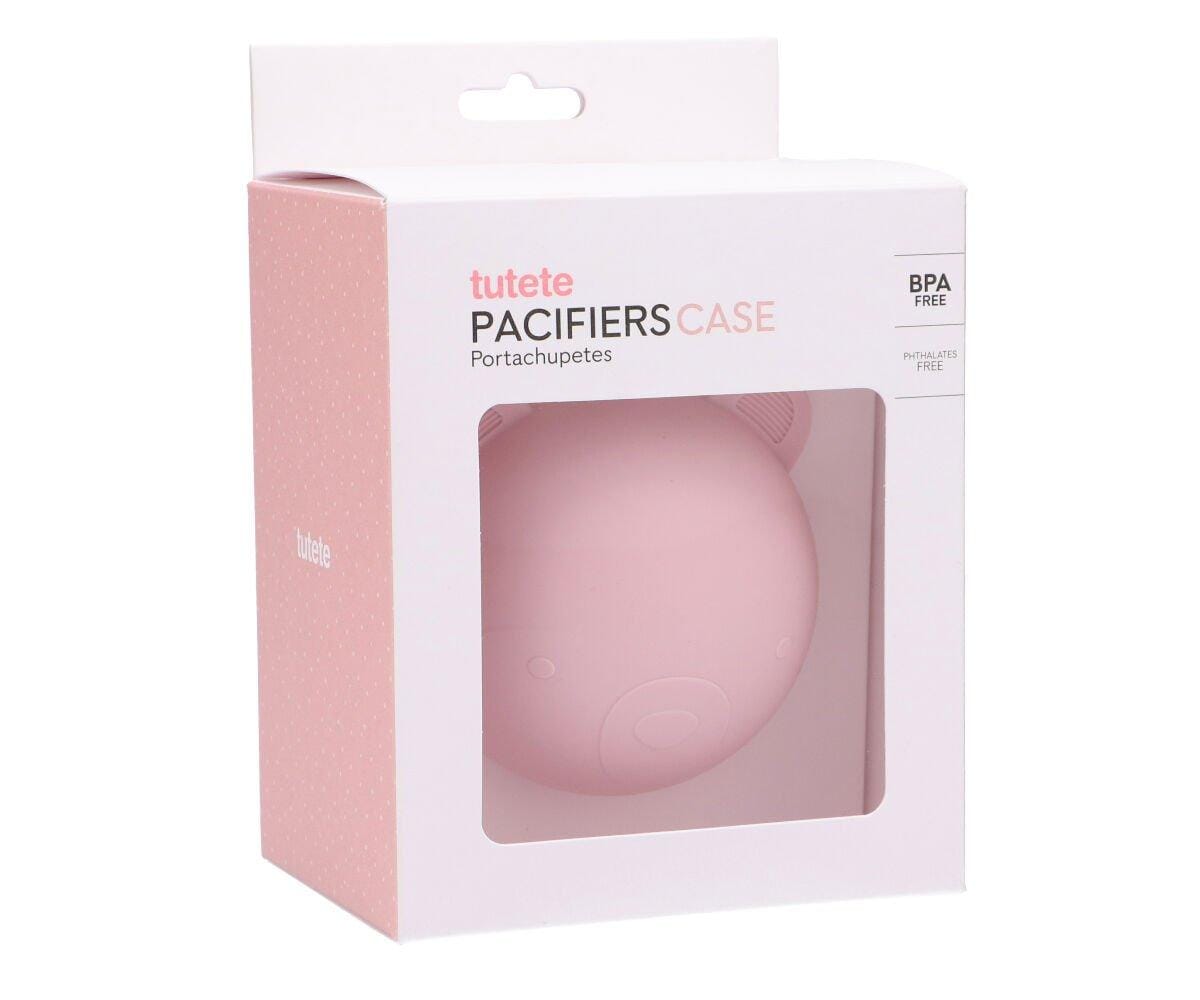 Caixa p/ guardar chupetas silicone bear pink case tutete
