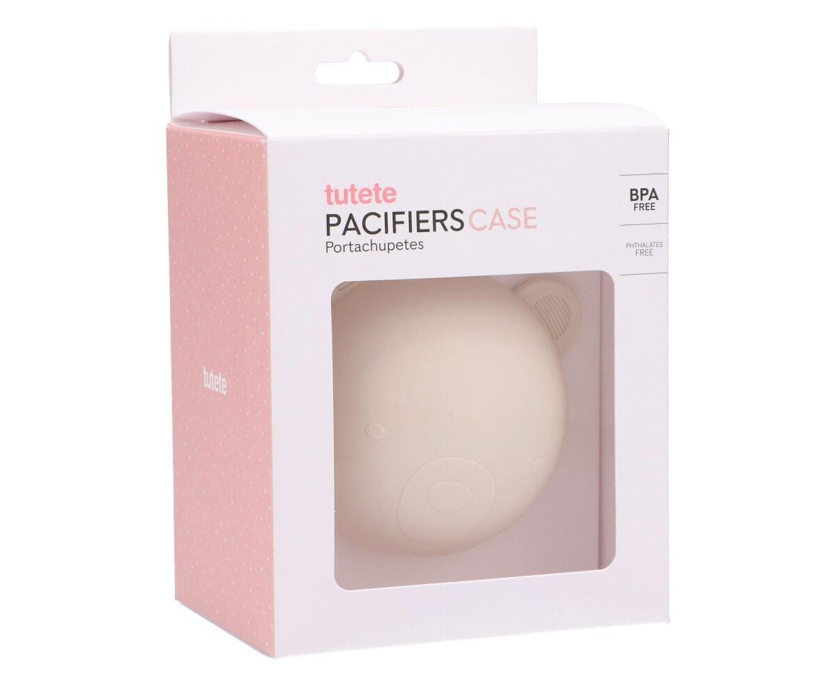 Caixa p/ guardar chupetas silicone bear ivory case tutete