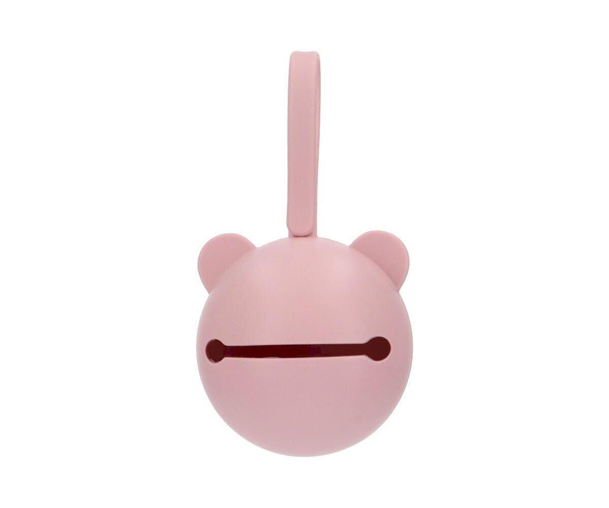 Caixa p/ guardar chupetas silicone bear pink case tutete