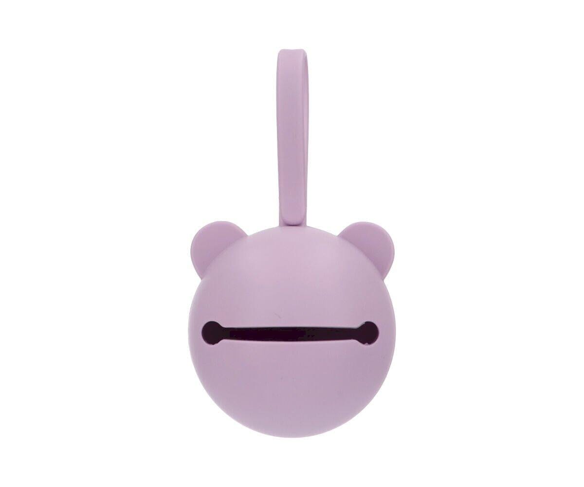 Caixa p/ guardar chupetas silicone bear lilac case tutete
