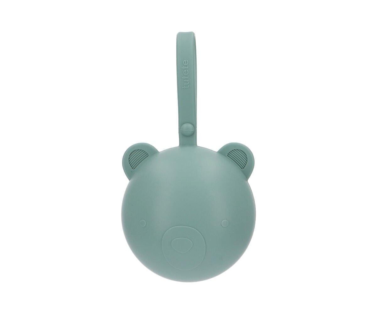 Caixa p/ guardar chupetas silicone bear light sage case tutete