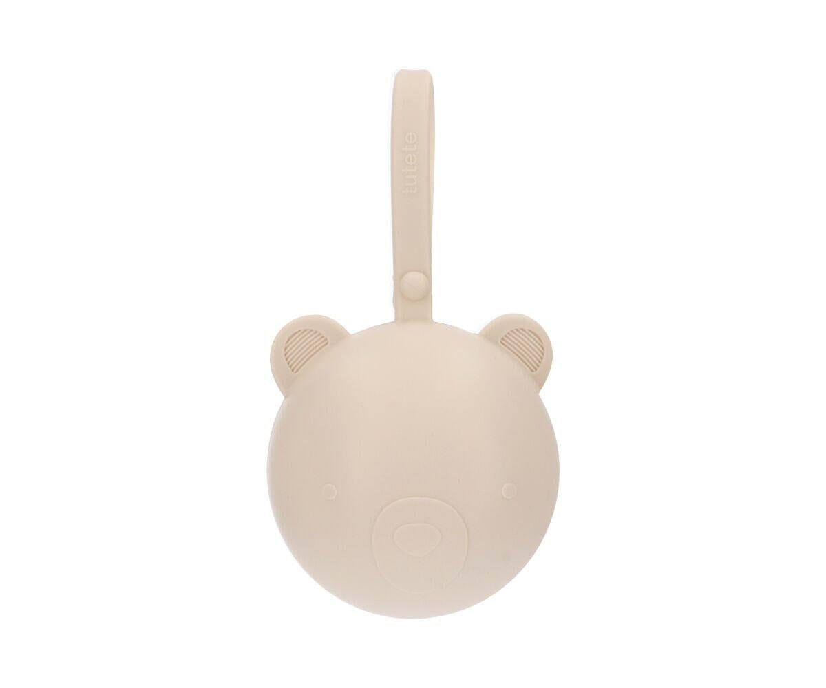 Caixa p/ guardar chupetas silicone bear ivory case tutete