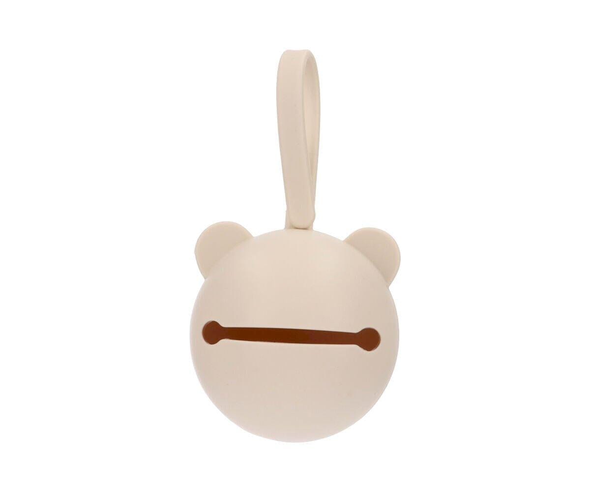 Caixa p/ guardar chupetas silicone bear ivory case tutete