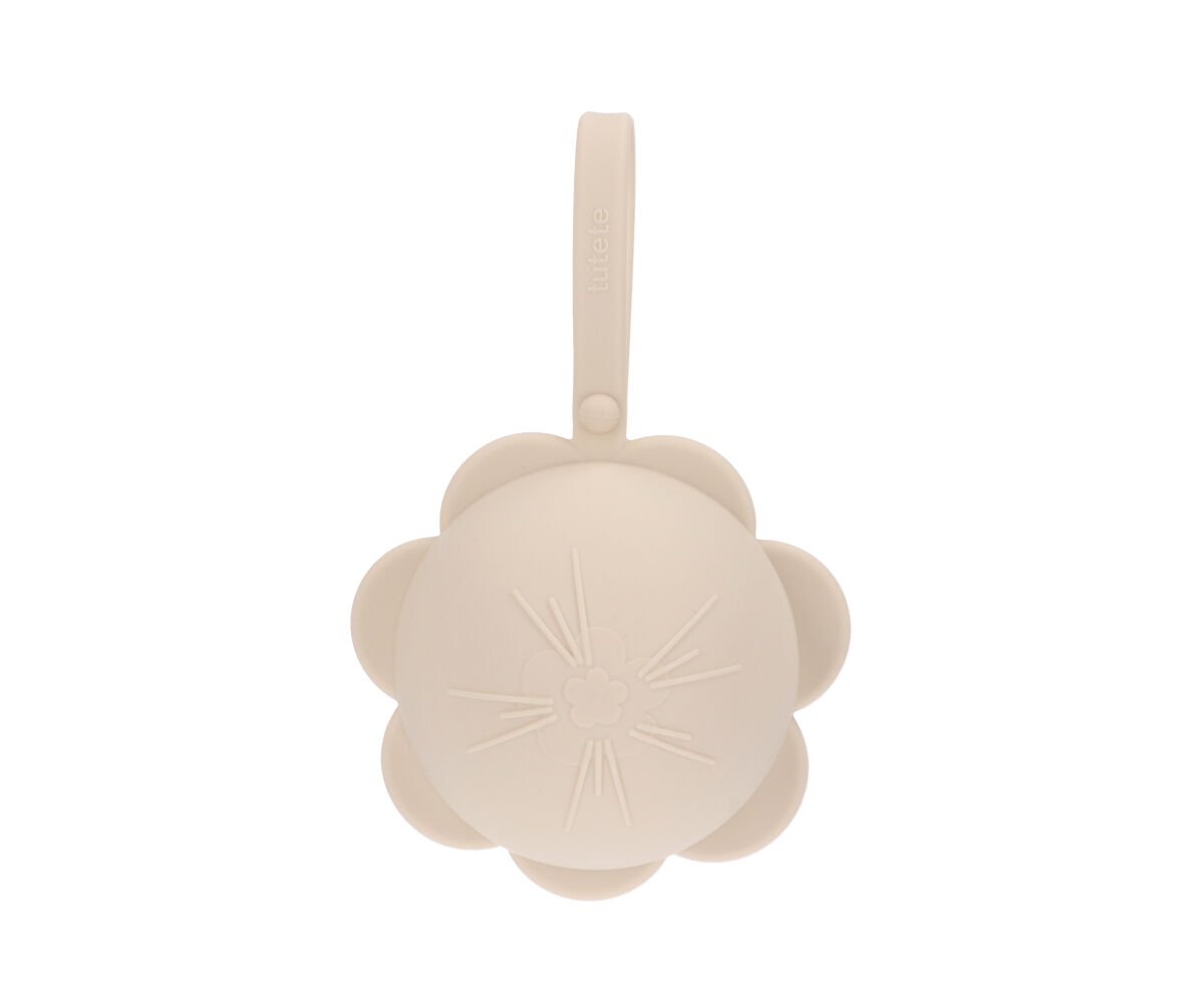 Caixa p/ guardar chupetas silicone flower ivory