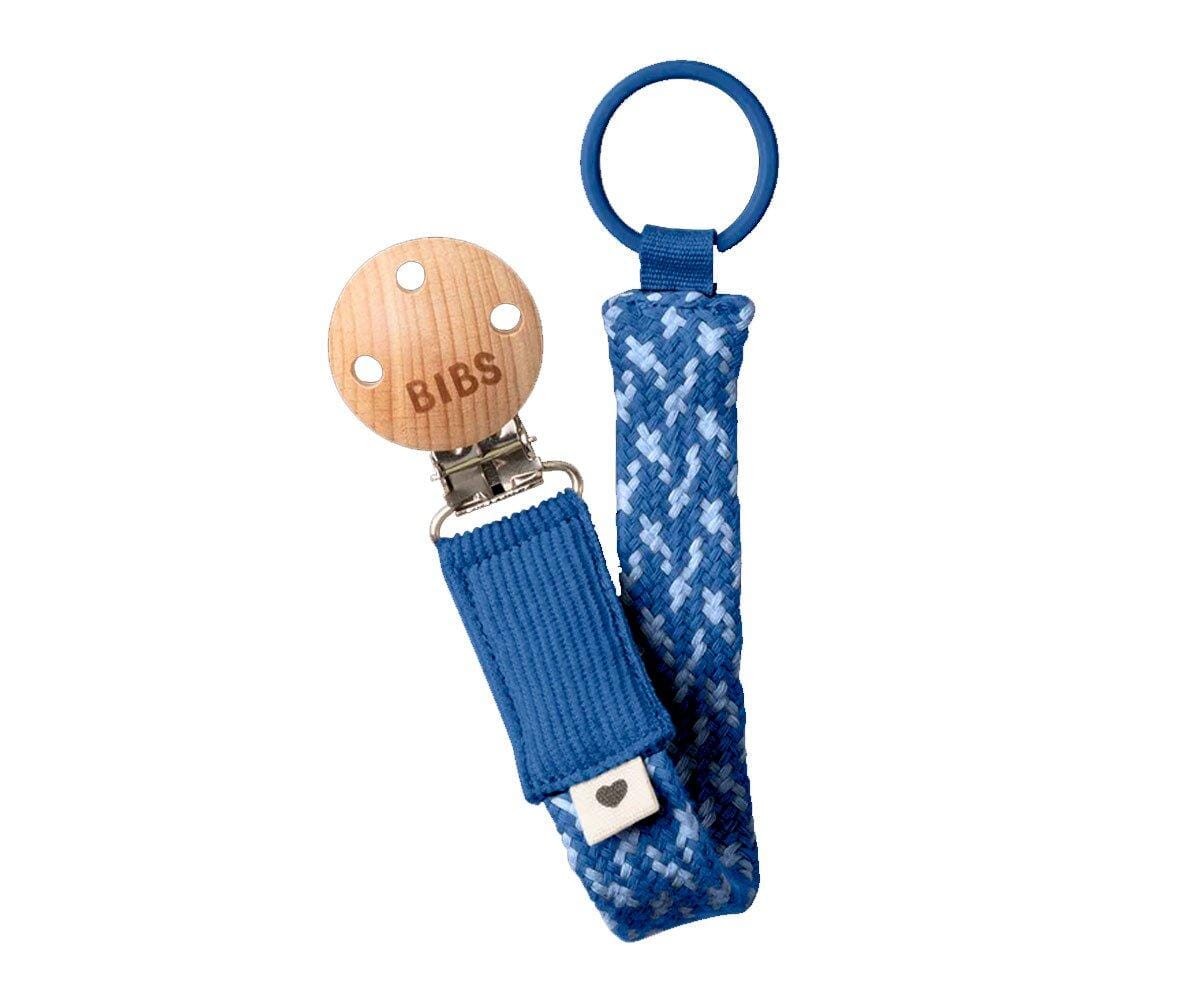 Porta-chucha corn flower/dusty blue BIBS pacifier clip Bibs
